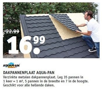 Aanbiedingen Dakpannenplaat aqua-pan - Aquaplan - Geldig van 14/07/2014 tot 21/07/2014 bij Fixet