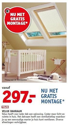Aanbiedingen Velux dakraam - Huismerk - Fixet - Geldig van 14/07/2014 tot 21/07/2014 bij Fixet