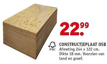 Aanbiedingen Constructieplaat osb - Huismerk - Fixet - Geldig van 14/07/2014 tot 21/07/2014 bij Fixet