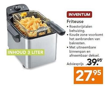 Aanbiedingen Inventum friteuse - Inventum - Geldig van 14/07/2014 tot 23/07/2014 bij Blokker