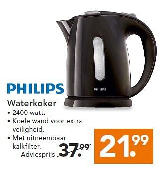 Aanbiedingen Philips waterkoker - Philips - Geldig van 14/07/2014 tot 23/07/2014 bij Blokker