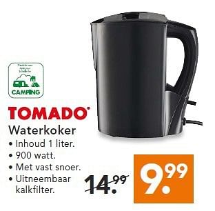 Aanbiedingen Tomado waterkoker - Tomado - Geldig van 14/07/2014 tot 23/07/2014 bij Blokker
