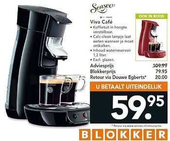 Aanbiedingen Viva café - Philips - Geldig van 14/07/2014 tot 23/07/2014 bij Blokker