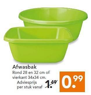 Aanbiedingen Afwasbak - Huismerk - Blokker - Geldig van 14/07/2014 tot 23/07/2014 bij Blokker