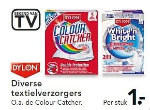 Aanbiedingen Diverse textielverzorgers - Dylon - Geldig van 14/07/2014 tot 23/07/2014 bij Blokker