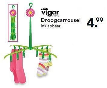 Aanbiedingen Droogcarrousel - Vigar - Geldig van 14/07/2014 tot 23/07/2014 bij Blokker