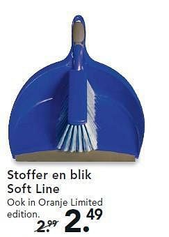 Aanbiedingen Stoffer en blik soft line - Handy - Geldig van 14/07/2014 tot 23/07/2014 bij Blokker
