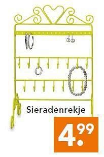 Aanbiedingen Sieradenrekje - Huismerk - Blokker - Geldig van 14/07/2014 tot 23/07/2014 bij Blokker