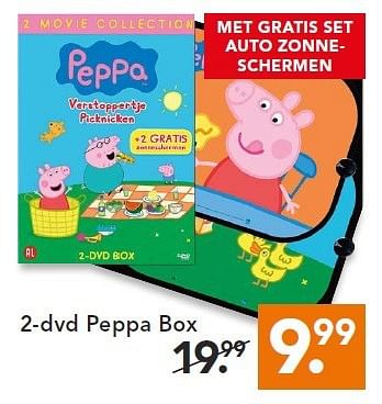 Aanbiedingen 2-dvd peppa box - Huismerk - Blokker - Geldig van 14/07/2014 tot 23/07/2014 bij Blokker