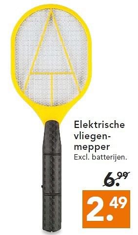 Aanbiedingen Elektrische vliegenmepper - Huismerk - Blokker - Geldig van 14/07/2014 tot 23/07/2014 bij Blokker