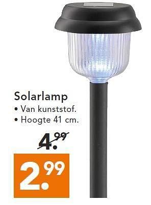 Aanbiedingen Solarlamp - Huismerk - Blokker - Geldig van 14/07/2014 tot 23/07/2014 bij Blokker
