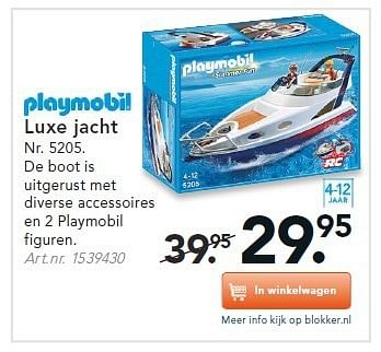 Aanbiedingen Luxe jacht - Playmobil - Geldig van 14/07/2014 tot 23/07/2014 bij Blokker