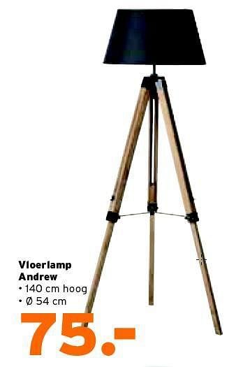 Aanbiedingen Vloerlamp andrew - Huismerk - Kwantum - Geldig van 14/07/2014 tot 27/07/2014 bij Kwantum