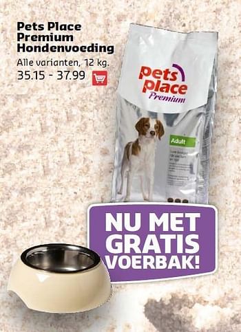Aanbiedingen Pets place premium hondenvoeding - Huismerk - Pets Place - Geldig van 14/07/2014 tot 27/07/2014 bij Pets Place