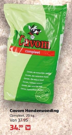 Aanbiedingen Cavom hondenvoeding - Cavom - Geldig van 14/07/2014 tot 27/07/2014 bij Pets Place