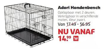 Aanbiedingen Adori hondenbench - Adori - Geldig van 14/07/2014 tot 27/07/2014 bij Pets Place