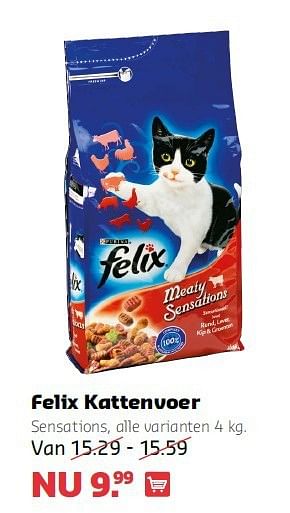 Aanbiedingen Felix kattenvoer sensations - Felix - Geldig van 14/07/2014 tot 27/07/2014 bij Pets Place