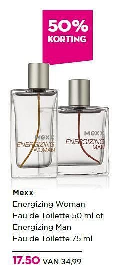 Aanbiedingen Mexx energizing woman - Mexx - Geldig van 14/07/2014 tot 01/08/2014 bij Ici Paris XL