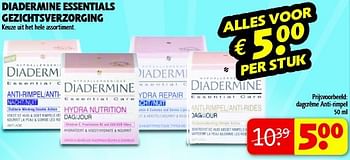Aanbiedingen Dagcrème anti-rimpel - Diadermine - Geldig van 15/07/2014 tot 20/07/2014 bij Kruidvat
