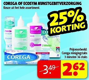 Aanbiedingen Corega reinigingstabs - Corega - Geldig van 15/07/2014 tot 20/07/2014 bij Kruidvat