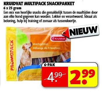 Aanbiedingen Kruidvat multipack snackpakket - Huismerk - Kruidvat - Geldig van 15/07/2014 tot 20/07/2014 bij Kruidvat