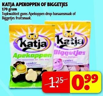 Aanbiedingen Katja apekoppen of biggetjes - Katja - Geldig van 15/07/2014 tot 20/07/2014 bij Kruidvat
