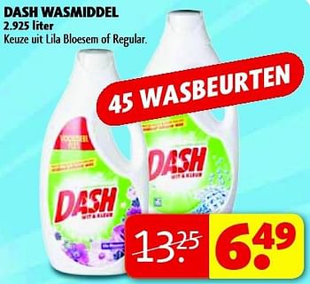 Aanbiedingen Dash wasmiddel - Dash - Geldig van 15/07/2014 tot 20/07/2014 bij Kruidvat