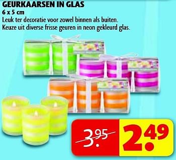 Aanbiedingen Geurkaarsen in glas - Huismerk - Kruidvat - Geldig van 15/07/2014 tot 20/07/2014 bij Kruidvat