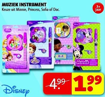 Aanbiedingen Muziek instrument - Disney - Geldig van 15/07/2014 tot 20/07/2014 bij Kruidvat