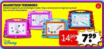 Aanbiedingen Magnetisch tekenbord - Disney - Geldig van 15/07/2014 tot 20/07/2014 bij Kruidvat