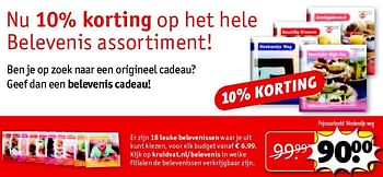 Aanbiedingen Nu 10% korting op het hele belevenis assortiment - Huismerk - Kruidvat - Geldig van 15/07/2014 tot 20/07/2014 bij Kruidvat