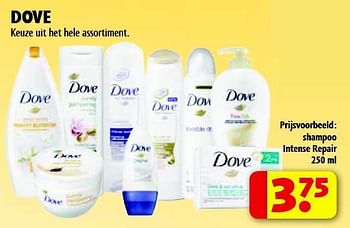 Aanbiedingen Dove shampoo intense repair - Dove - Geldig van 15/07/2014 tot 20/07/2014 bij Kruidvat