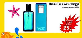 Aanbiedingen Davidoff cool water homme - Davidoff - Geldig van 15/07/2014 tot 27/07/2014 bij Trekpleister