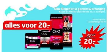 Aanbiedingen Olaz regenerist gezichtsverzorging - Olaz - Geldig van 15/07/2014 tot 27/07/2014 bij Trekpleister