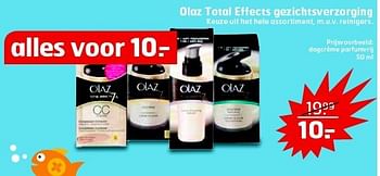 Aanbiedingen Olaz total effects gezichtsverzorging - Olaz - Geldig van 15/07/2014 tot 27/07/2014 bij Trekpleister