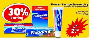 Aanbiedingen Fixodent kunstgebitverzorging - Fixodent - Geldig van 15/07/2014 tot 27/07/2014 bij Trekpleister