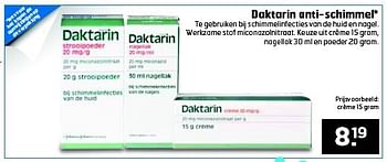 Aanbiedingen Daktarin anti-schimmel - Daktarin - Geldig van 15/07/2014 tot 27/07/2014 bij Trekpleister