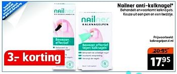 Aanbiedingen Nailner anti-kalknagel - Huismerk - Trekpleister - Geldig van 15/07/2014 tot 27/07/2014 bij Trekpleister