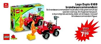 Aanbiedingen Lego duplo 6169 brandweercommandant - Lego - Geldig van 15/07/2014 tot 27/07/2014 bij Trekpleister