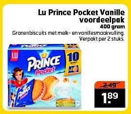 Aanbiedingen Lu prince pocket vanille voordeelpak - Lu - Geldig van 15/07/2014 tot 27/07/2014 bij Trekpleister