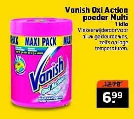 Aanbiedingen Vanish oxi action poeder multi - Vanish - Geldig van 15/07/2014 tot 27/07/2014 bij Trekpleister