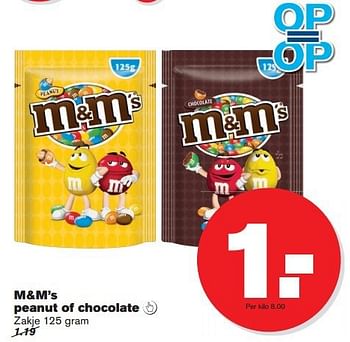 Aanbiedingen M+m`s peanut of chocolate - M&amp;M', s - Geldig van 16/07/2014 tot 22/07/2014 bij Hoogvliet