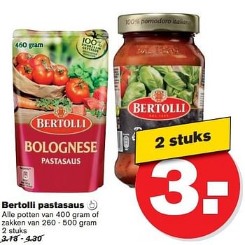 Aanbiedingen Bertolli pastasaus - Bertolli - Geldig van 16/07/2014 tot 22/07/2014 bij Hoogvliet