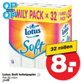 Aanbiedingen Lotus soft toiletpapier - Lotus Nalys - Geldig van 16/07/2014 tot 22/07/2014 bij Hoogvliet