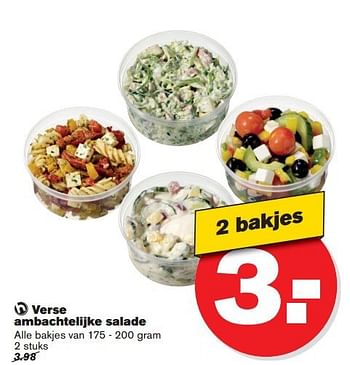 Aanbiedingen Verse ambachtelijke salade - Huismerk - Hoogvliet - Geldig van 16/07/2014 tot 22/07/2014 bij Hoogvliet