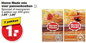Aanbiedingen Home made mix voor pannenkoeken - Home Made - Geldig van 16/07/2014 tot 22/07/2014 bij Hoogvliet
