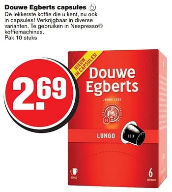 Aanbiedingen Douwe egberts capsules - Douwe Egberts - Geldig van 16/07/2014 tot 22/07/2014 bij Hoogvliet
