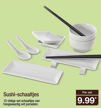 Aanbiedingen Sushi-schaaltjes 12-delige set schaaltjes - Huismerk - Aldi - Geldig van 16/07/2014 tot 22/07/2014 bij Aldi