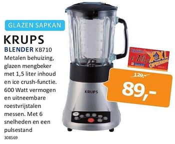 Aanbiedingen Krups blender kb710 - Krups - Geldig van 18/07/2014 tot 03/08/2014 bij De Harense Smid