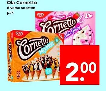 Aanbiedingen Ola cornetto - Ola - Geldig van 20/07/2014 tot 26/07/2014 bij Deen Supermarkten